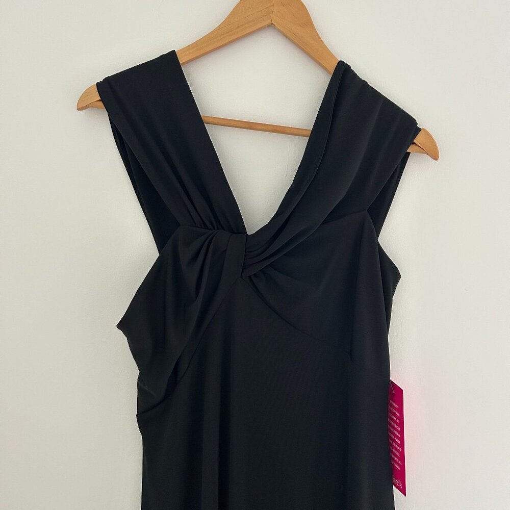 Lauren Ralpg Lauren Black Jersey Off the Shoulder Gown